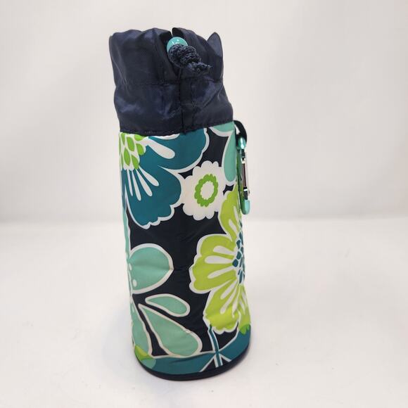 Thirty One Best Bud Floral Bring A Bottle Insulated Cooler Blue Green Flowers - Picture 4 of 7